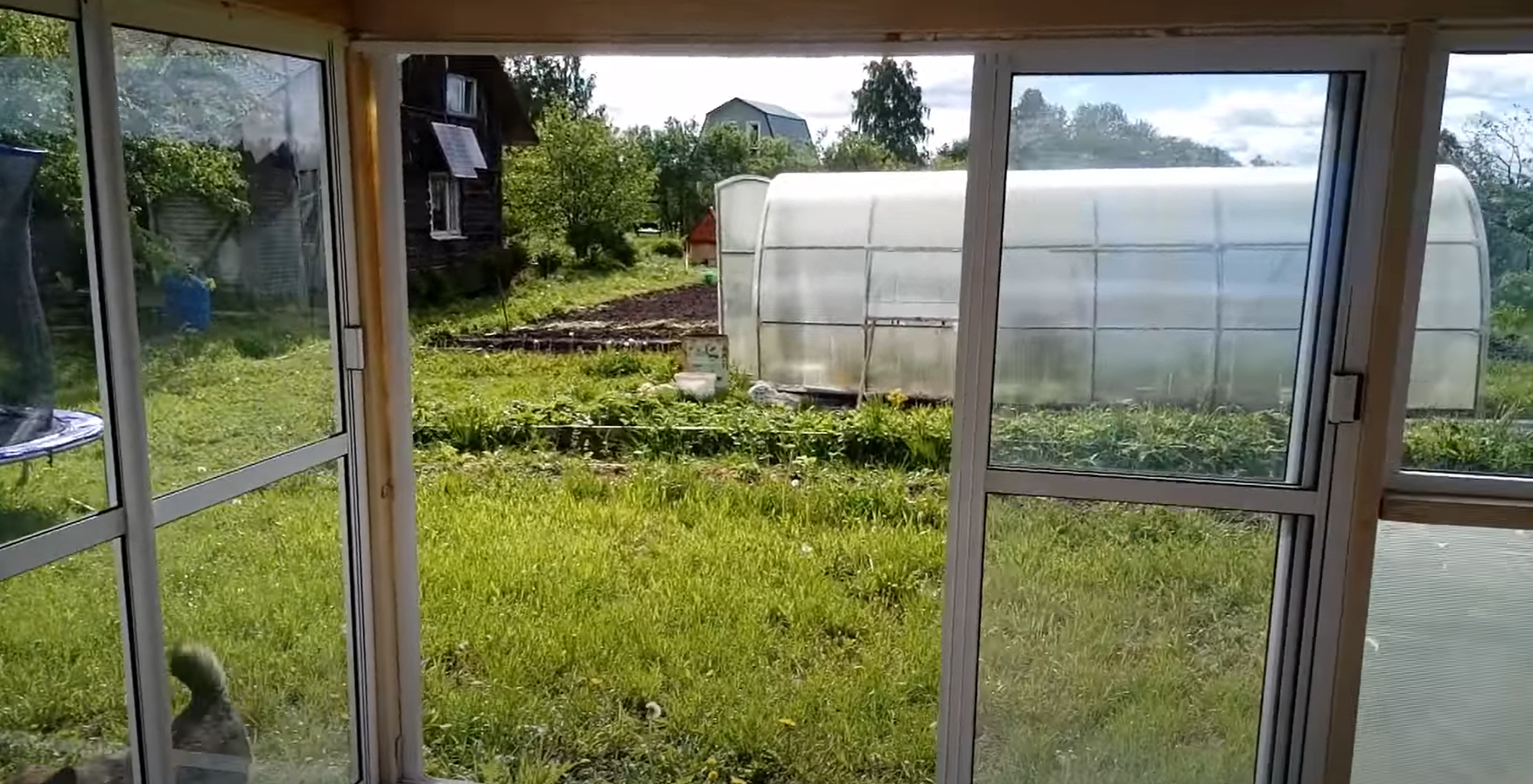 Холодное остекление беседки